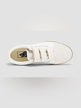 Vans Women White Classic Velcro Sneakers